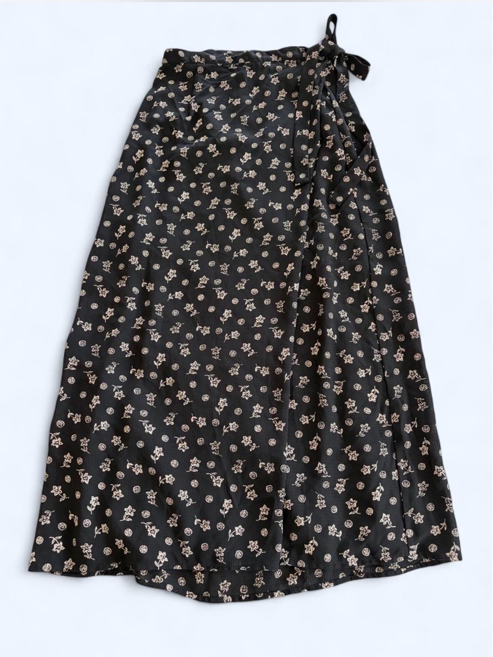 Vintage Pendleton Classic Floral Wrap Midi Skirt